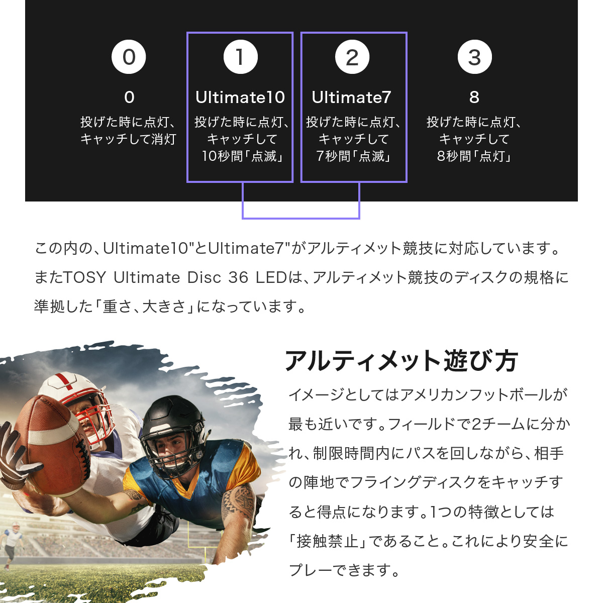 アルティメット競技に準拠した遊び方